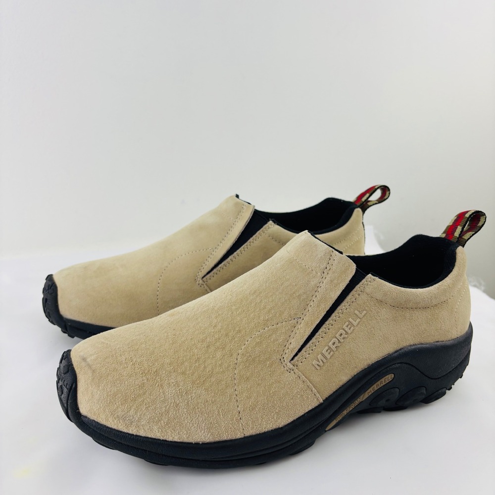 Merrell Jungle Moc Classic Taupe Suede Slip On Trail Shoes Mens Sz 11 J60801